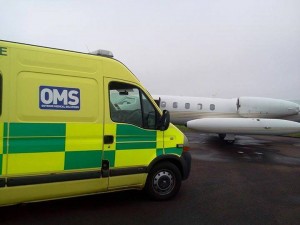 Ambulance and Aeroplane